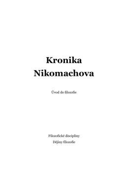 Kronika Nikomachova - název