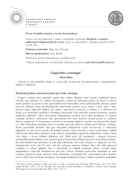 Franz Boas: Lingvistika a etnologie (pdf)