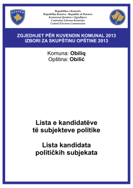 zgjedhjet për kuvendin komunal 2013 izbori za skupštinu opštine 2013