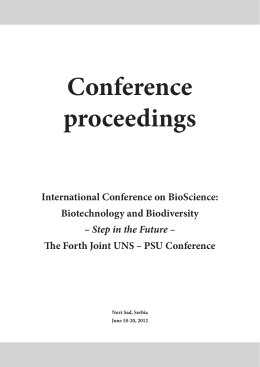 Conference proceedings