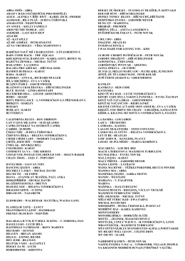 BerBand seznam písniček