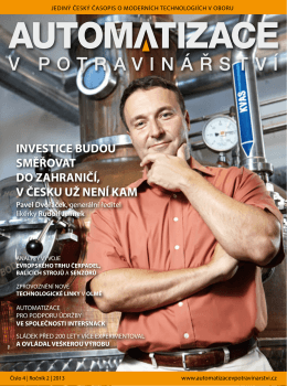 Stáhnout PDF verzi časopisu - Automatizace v potravinářství