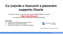 Co (ne)víte o licencích a placeném supportu Oracle