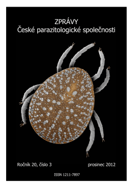 Číslo 3 - Česká parazitologická společnost