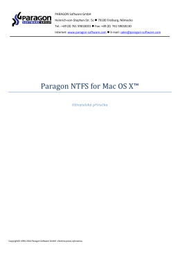 Paragon NTFS for Mac OS X™
