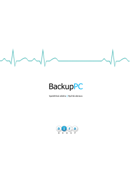 informační materiály BackupPC