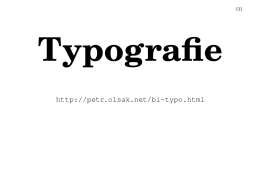 Co je typografie?