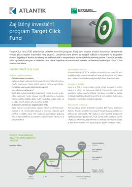 Zajištěný investiční program Target Click Fund