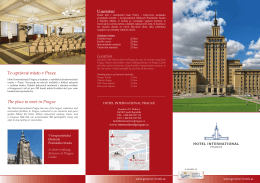 hotelová brožura - Hotel International Prague