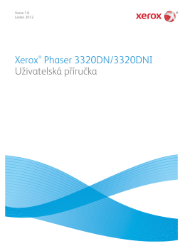 Xerox® Phaser 3320DN/3320DNI Uživatelská příručka