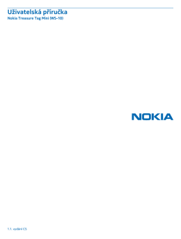 Nokia Treasure Tag Mini (WS-10) - Uživatelská příručka