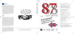 Norsk inspirasjon : samfunnskultur i tsjekkisk-norsk dialog