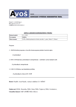 Zápis z jednání koordinačního výboru 13.1.2015 (pdf)