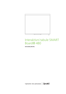Interaktivní tabule SMART Board 480 uživatelská příručka