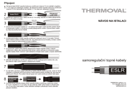 Návod ESLR SET PK k ukončení a spojení samoregulačního