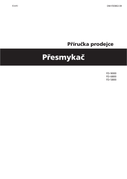 Manuál V PDF. - CykloStore.cz