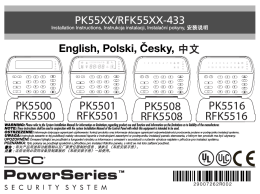 RFK5500 PK5500 RFK5501 PK5501 RFK5508 PK5508 RFK5516