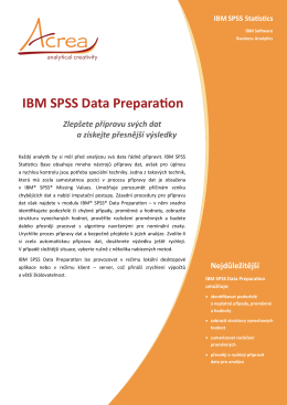 IBM SPSS Data Preparation