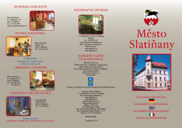 Ubytování a stravování - Infocentrum Slatiňany