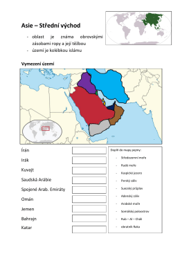 Asie – Střední východ