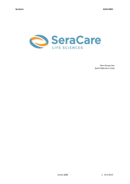 Návod software SeraCare