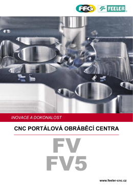 CNC portálová obráběcí centra FEELER řady FV