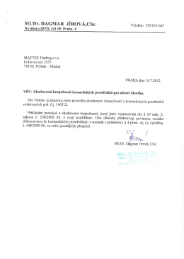 MUDr. DAGMAR J&Iacute;ROV&Aacute;,CSC. Telefon: 739 015 667