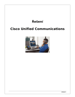 Řešení Cisco Unified Communications