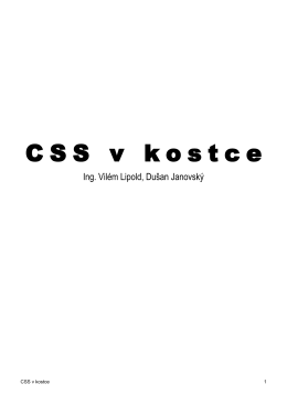 CSS v kostce