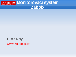 Monitorovací systém Zabbix