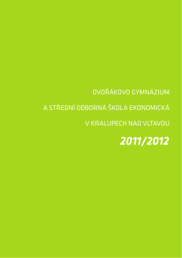 Ročenka 2011-12(5 MB, .pdf) - DG a OA Kralupy nad Vltavou
