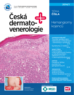 Česká dermato- venerologie - Česká Akademie dermatovenerologie