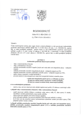 ROZHODNUTÍ - Český metrologický institut