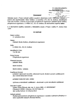 Pr 1294-RD12IMSPH Usnesení ć-i Městský soud V Praze rozhodl