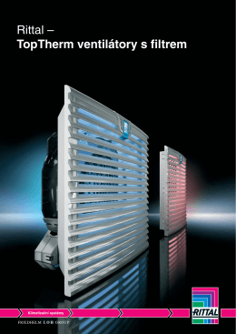Rittal – TopTherm ventilátory s filtrem