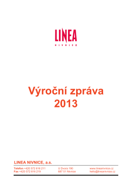 Výroční zpráva 2013