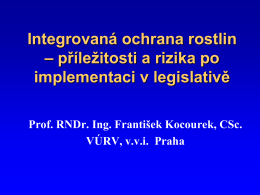 prof. RNDr. Ing. F. Kocourek, CSc.