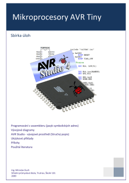 Mikroprocesory AVR Tiny - Střední průmyslová škola Trutnov