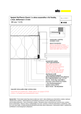 Spojen&iacute; StoTherm Classic 1 a okna osazen&eacute;ho v l&iacute;ci fas&aacute;dy, s max