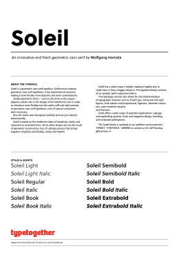 Soleil Italic - Type Together