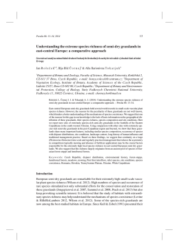 Open Access PDF - Preslia - The Journal of the Czech Botanical