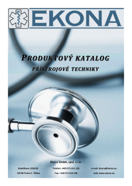 produktový katalog přístrojové techniky