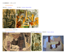 22 KUBISMUS 1 1907-14, 1925 Analytický kubismus BRAQUE