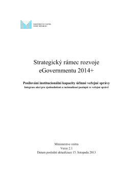 Strategický rámec rozvoje eGovernmentu 2014+