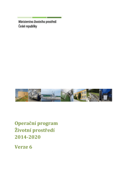 Operační program Životní prostředí 2014-2020