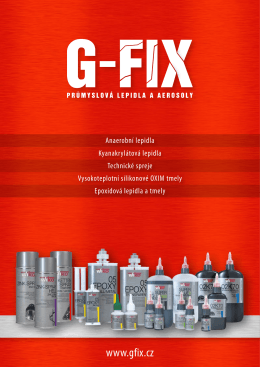 G-FIX katalog.pdf - G-FIX - průmyslová lepidla a aerosoly