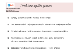 Prednaska 2_2014.pdf - Laboratory of Mouse Molecular Genetics