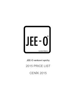 Ceník sprch JEE-O 2015 CZ-EN stáhnout jako pdf