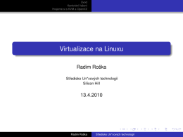 Virtualizace na Linuxu