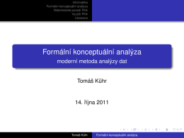 Formální konceptuální analýza